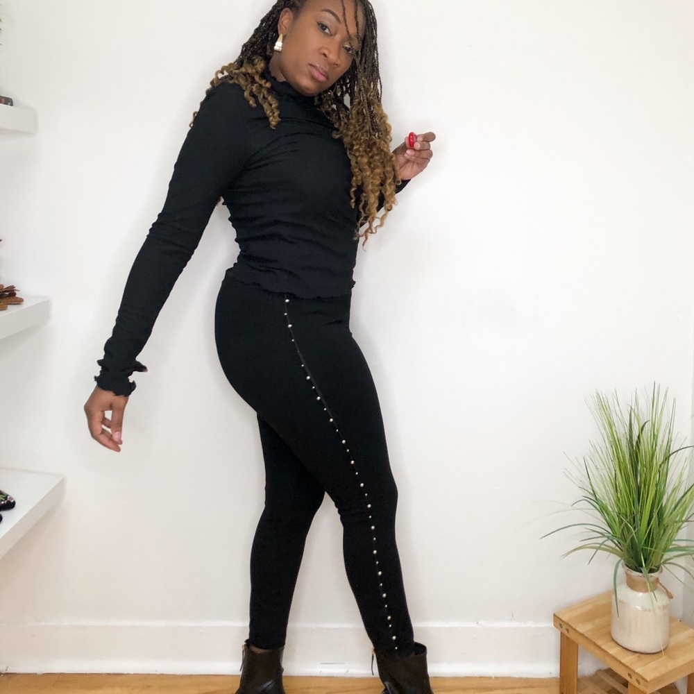 ZARA SIDE DETAIL LEGGINGS!